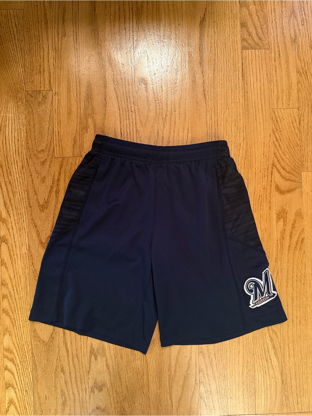 MLB Genuine Merchandise Kids Milwaukee Brewers Athletic Shorts
